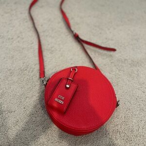 Steve Madden Vibrant Red Circular Crossbody Bag